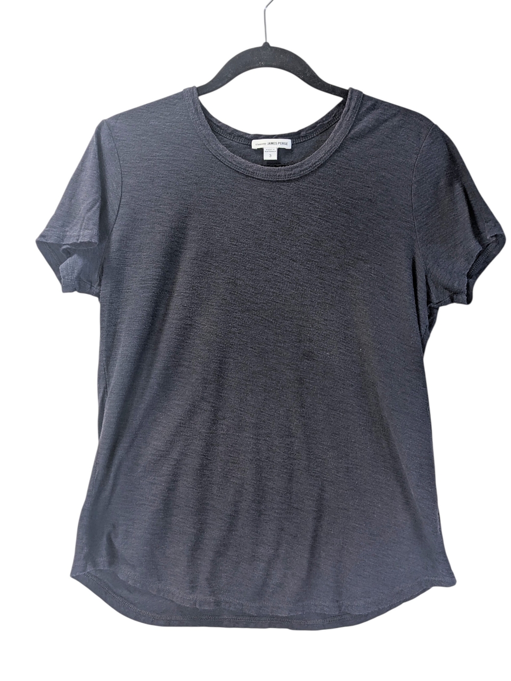 James Persewomens Black Short Sleeve Crew Tee Size L